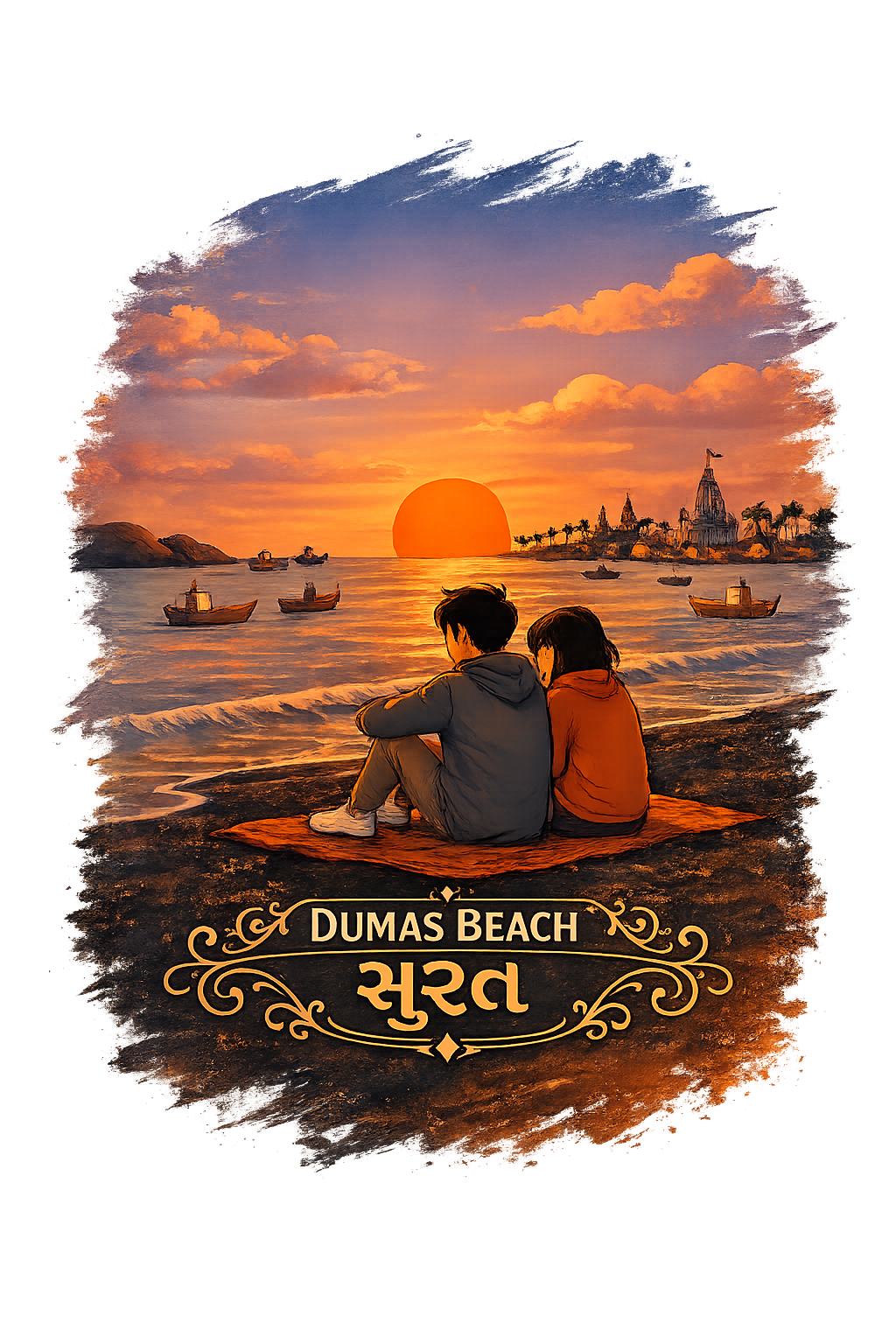Dumas Beach — Gujarat Collection Tee