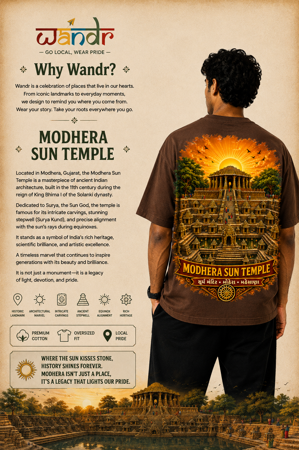 Modhera Sun Temple Tee