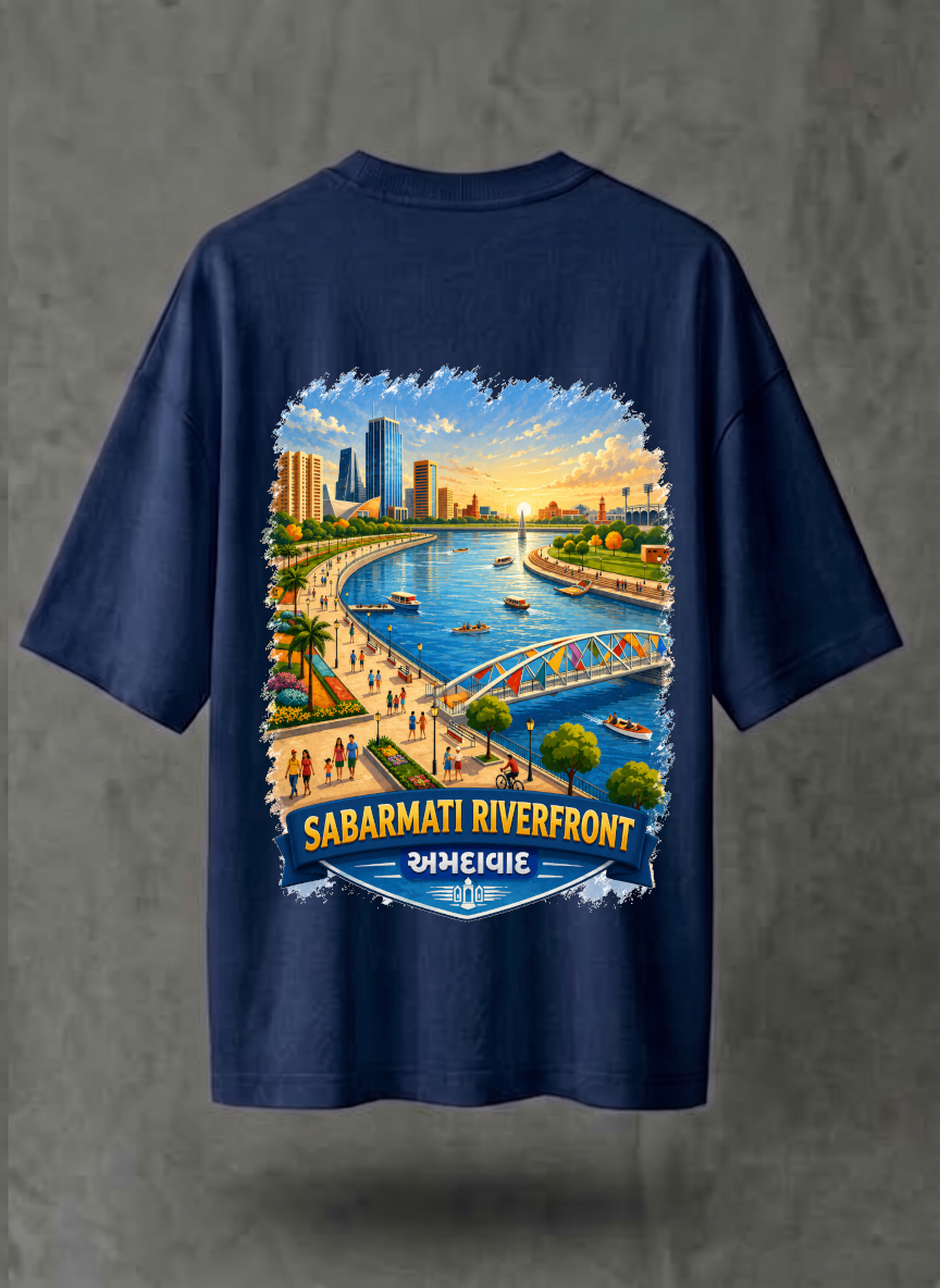 Sabarmati Riverfront (Atal Bridge) — Gujarat Collection Tee