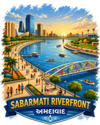 Sabarmati Riverfront (Atal Bridge) — Gujarat Collection Tee