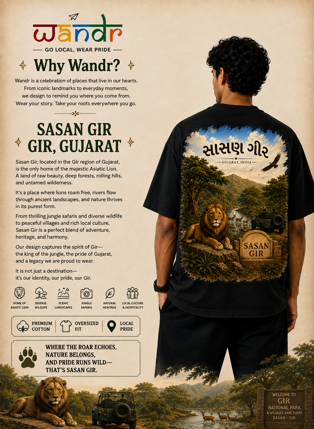 Sasan Gir Tee
