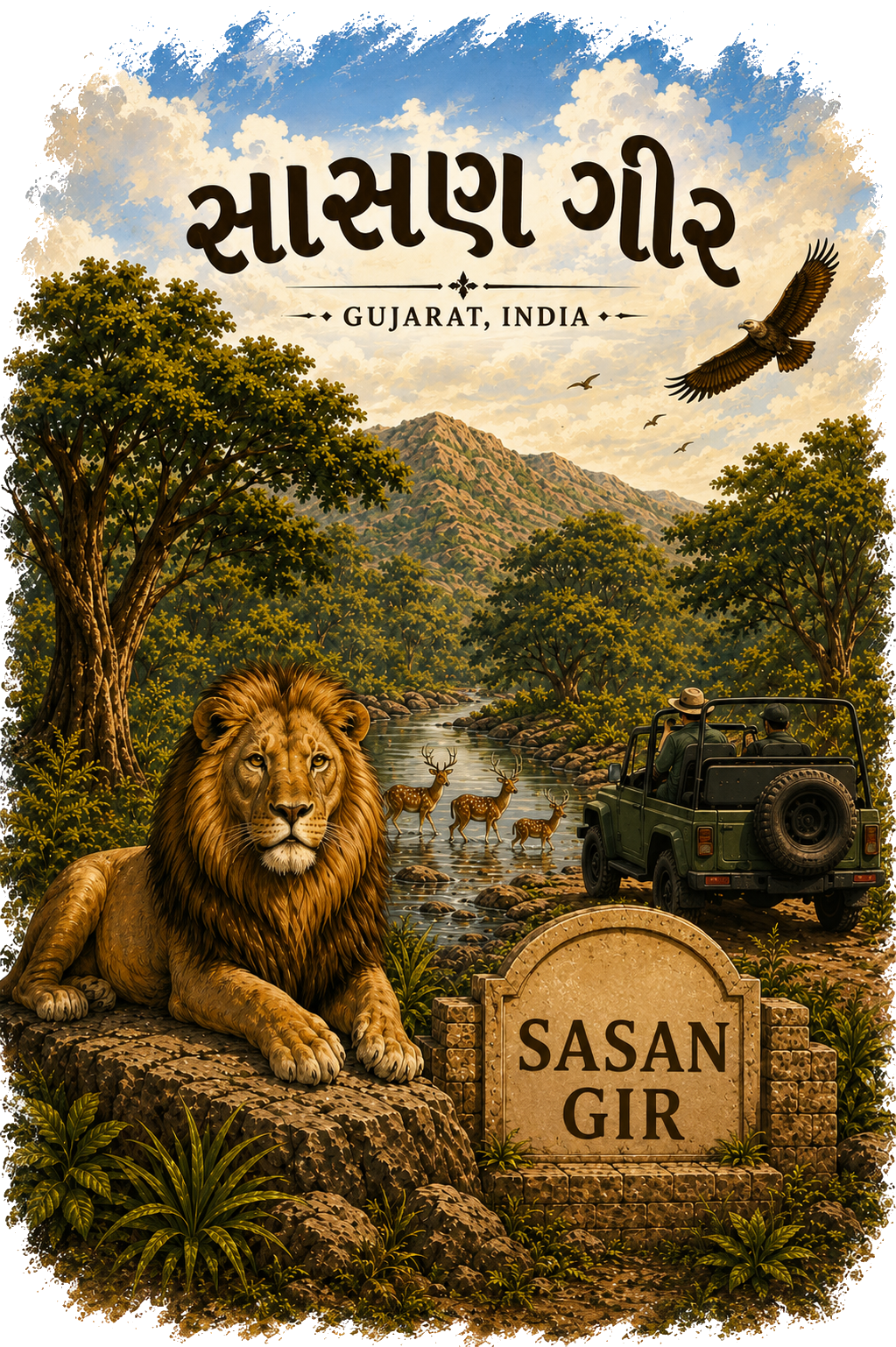 Sasan Gir — Gujarat Collection Tee
