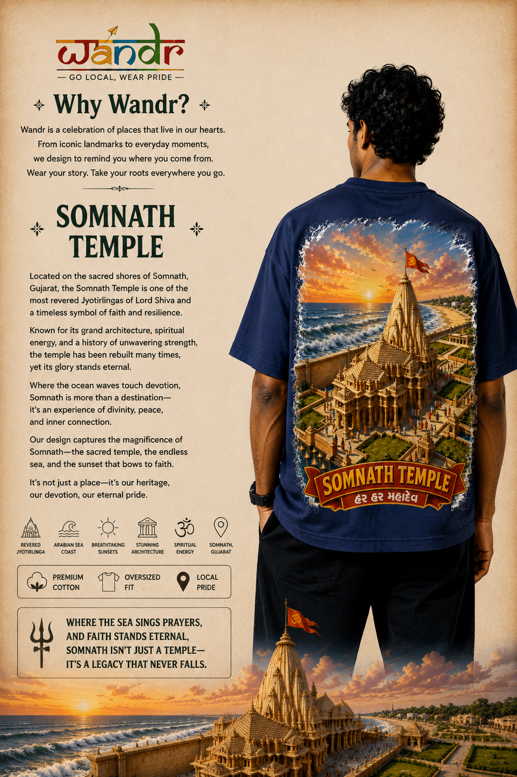 Somnath Temple Tee